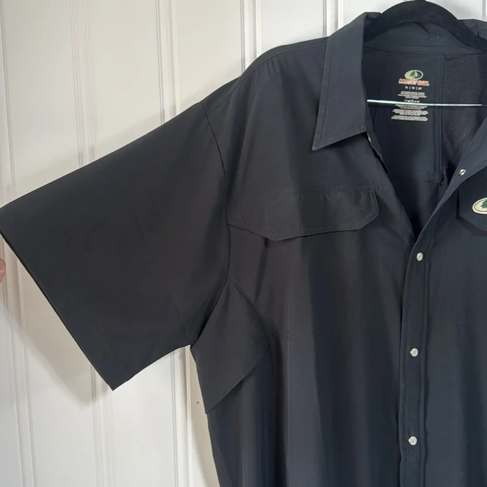Mens Mossy Oak snap down vented shirt Size XL - Picture 2 of 10